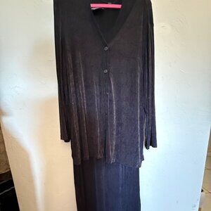 Carole Little 2 piece Dress & Jacket Set, 2XL